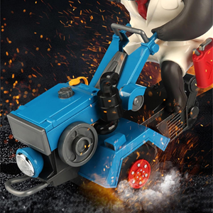 اسباب بازی ماشین چمن زن آبی و گاو باغبان MR.Cow Funny Tractor toy_اسباب بازی